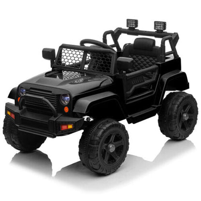 Electric Toy Jeep for Kids with LED Lights, MP3 Player, and Remote Control - Perfect Gift for Young Drivers!