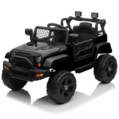 Electric Toy Jeep for Kids with LED Lights, MP3 Player, and Remote Control - Perfect Gift for Young Drivers!