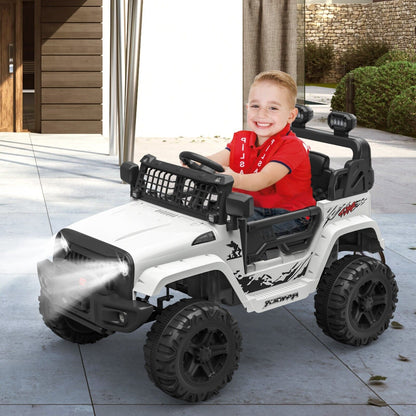 Electric Toy Truck for Kids with Bluetooth and Remote Control - 12V Ride On Car