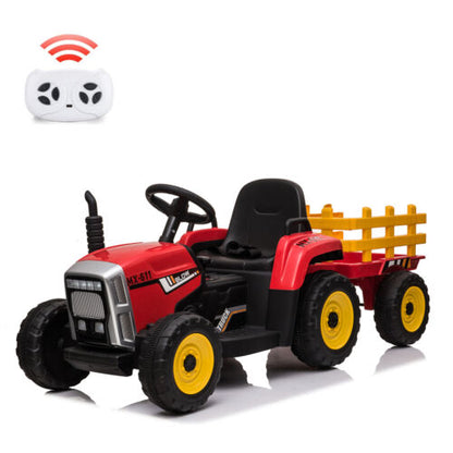 Electric Tractor Remote Control with Headlights for Kids Ages 3-6