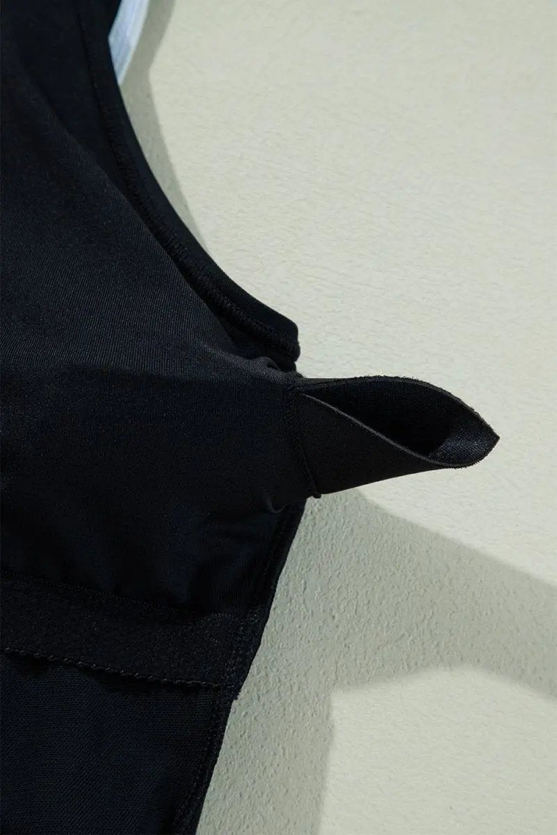 Accessories Love Salve Black Ruffle Swimsuit Vacation Women's One-Piece: Elegant & Flattering