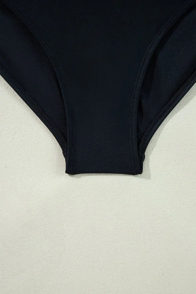 Accessories Love Salve Black Ruffle Swimsuit Vacation Women's One-Piece: Elegant & Flattering