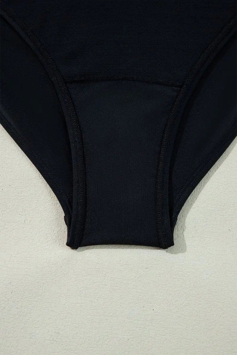 Accessories Love Salve Black Ruffle Swimsuit Vacation Women's One-Piece: Elegant & Flattering
