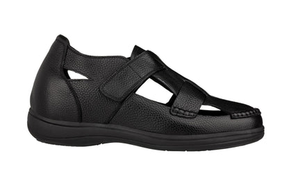 CALTO - K2661 - 3.2 Inches Taller (Black) - Casual Fisherman Sandal