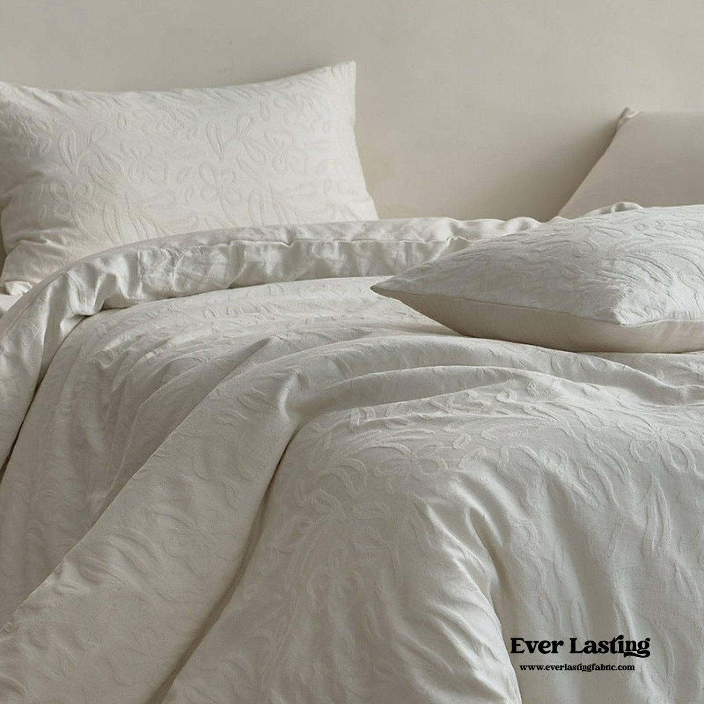 Elin Tencel Silky Jacquard Bedding Set / Bouquet