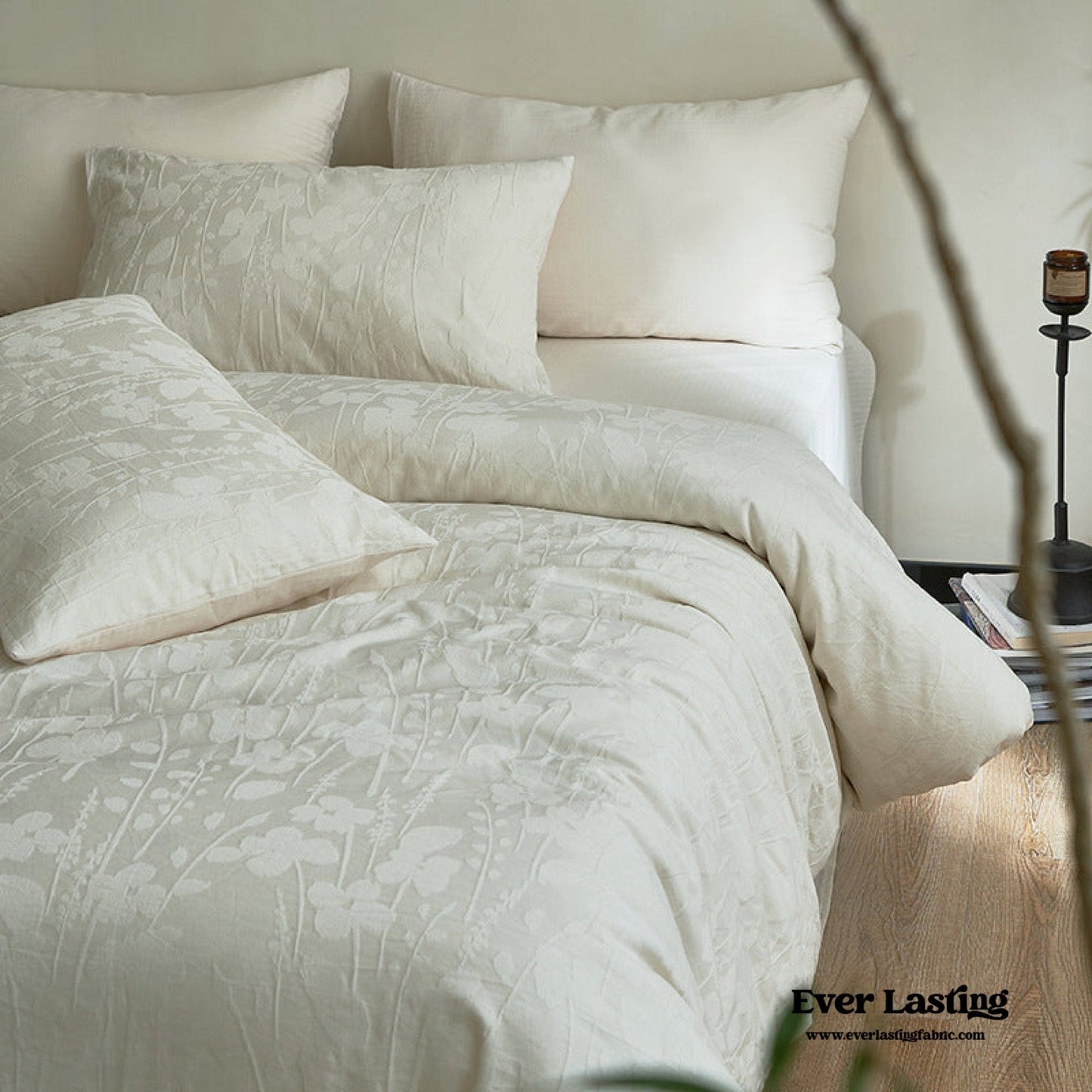 Elin Tencel Silky Jacquard Bedding Set / Garden