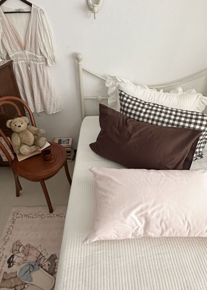 Ella Pure Cotton Pillowcases / Pink