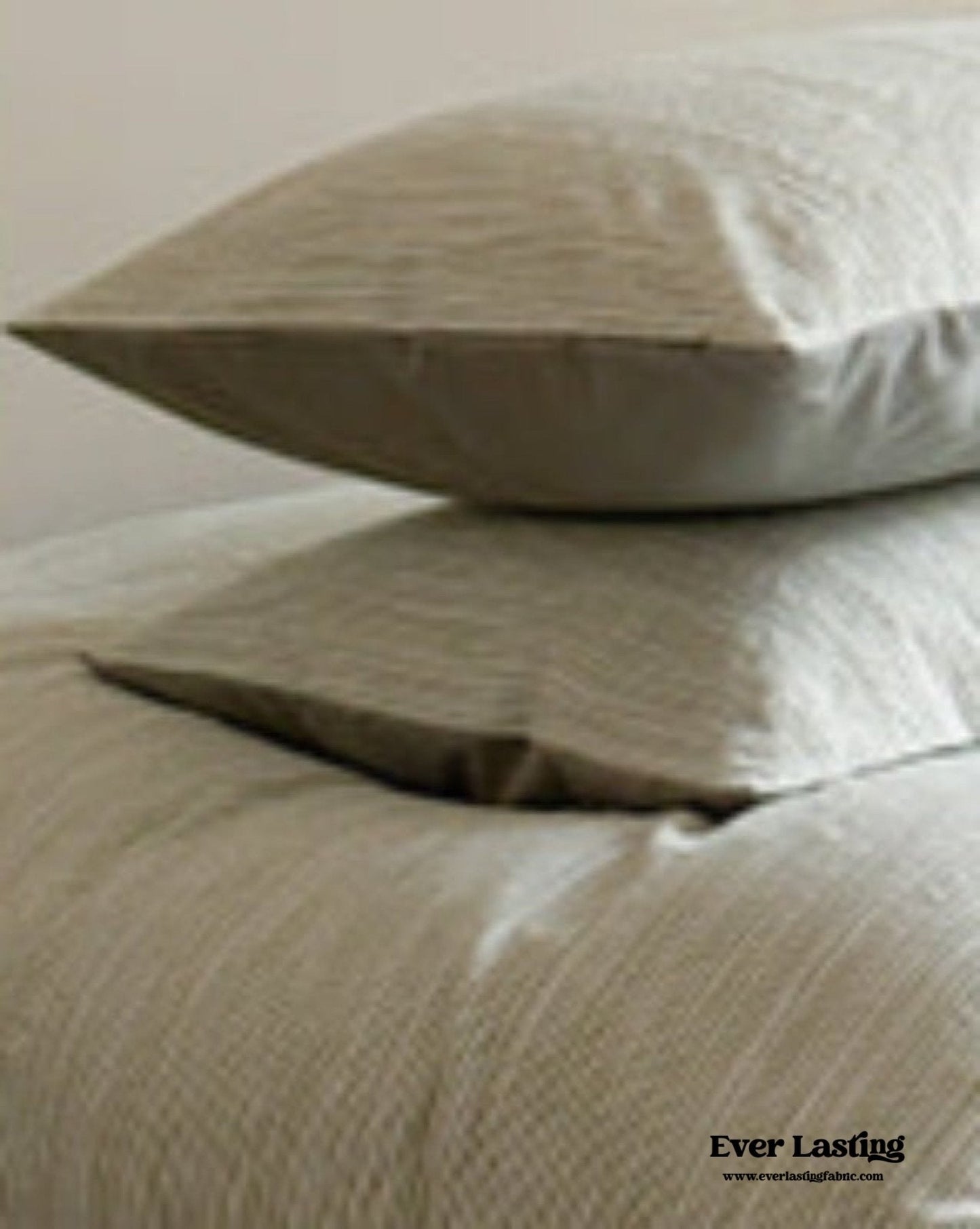 Emma Duo Striped Jacquard Bedding Set / Brown