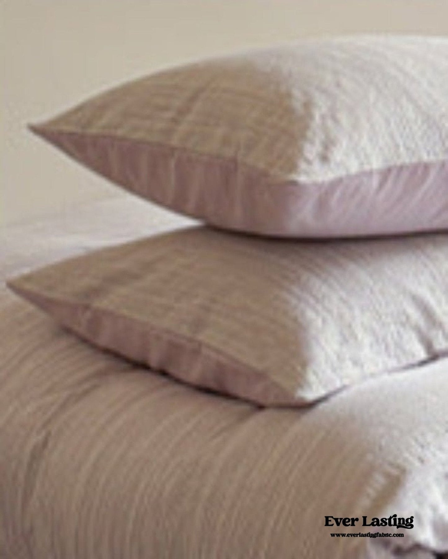 Emma Duo Striped Jacquard Bedding Set / Light Purple