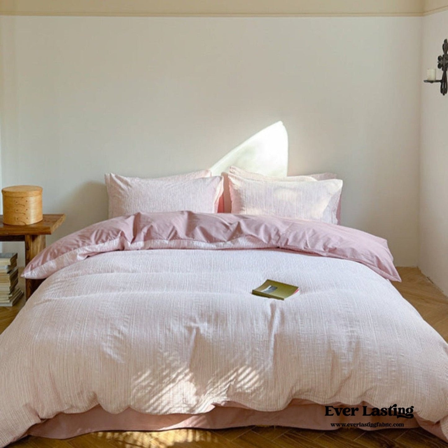 Emma Duo Striped Jacquard Bedding Set / Light Purple
