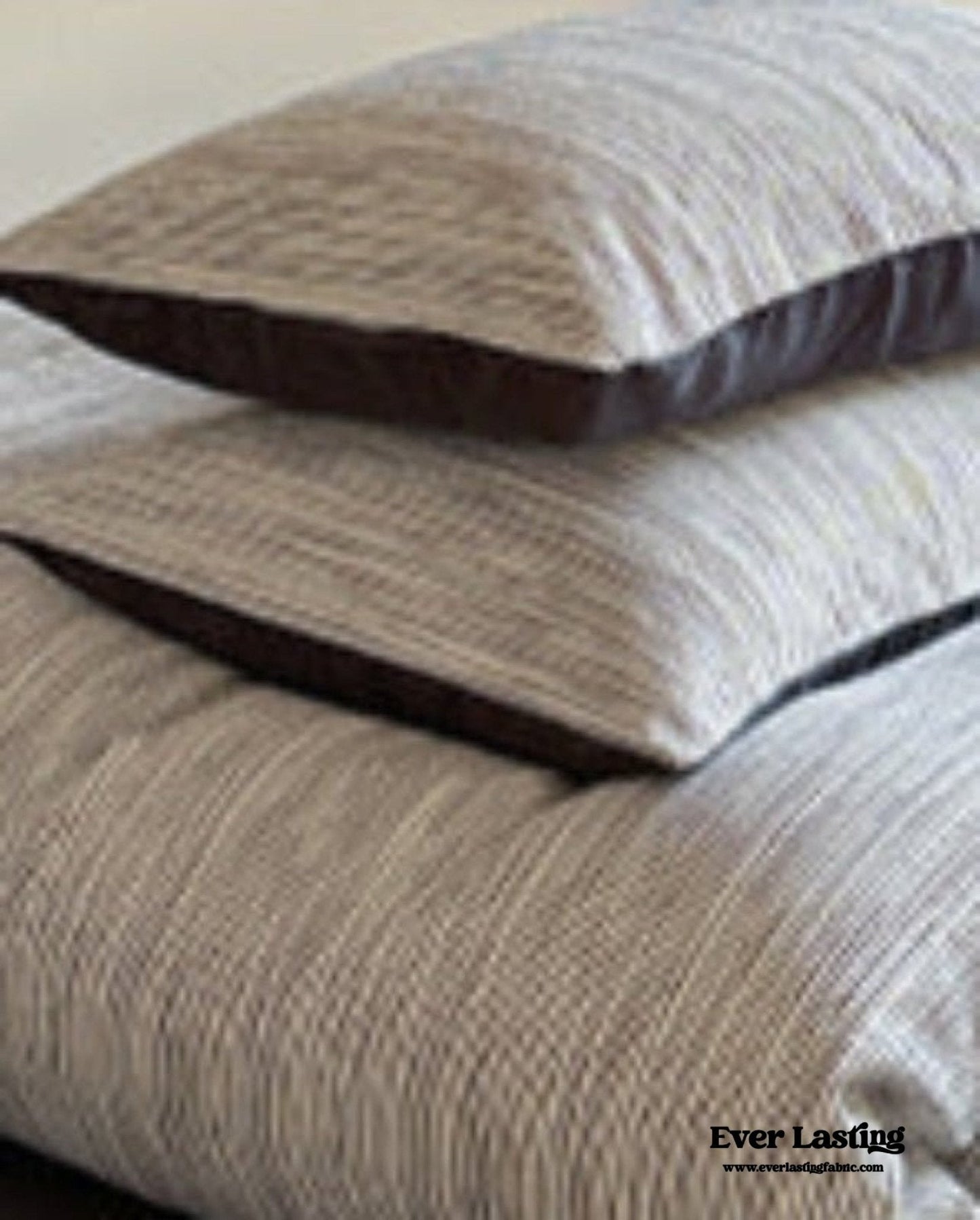 Emma Duo Striped Jacquard Bedding Set / Light Purple