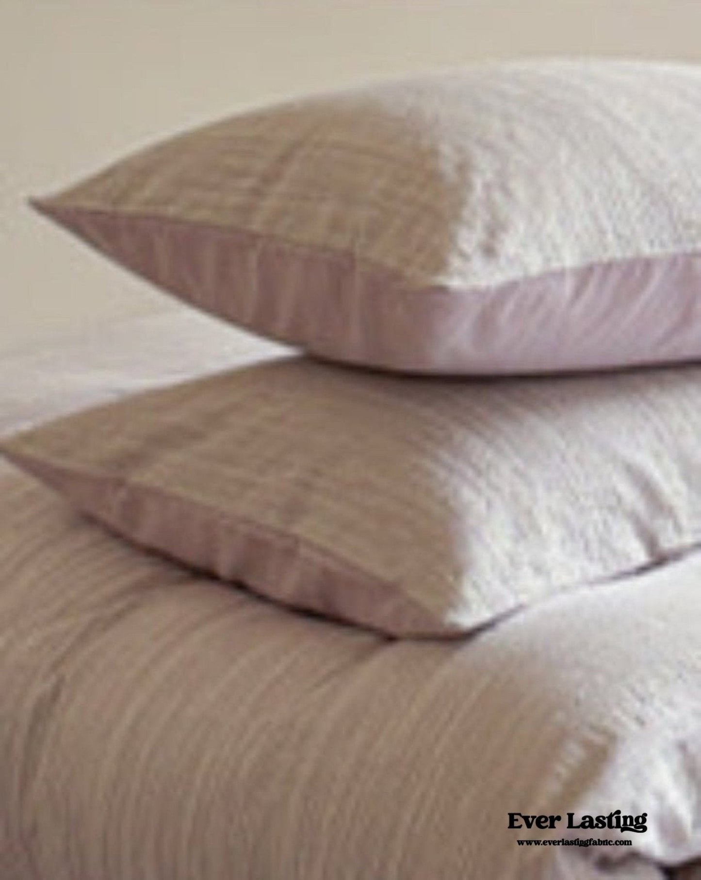 Emma Duo Striped Jacquard Bedding Set / Light Purple