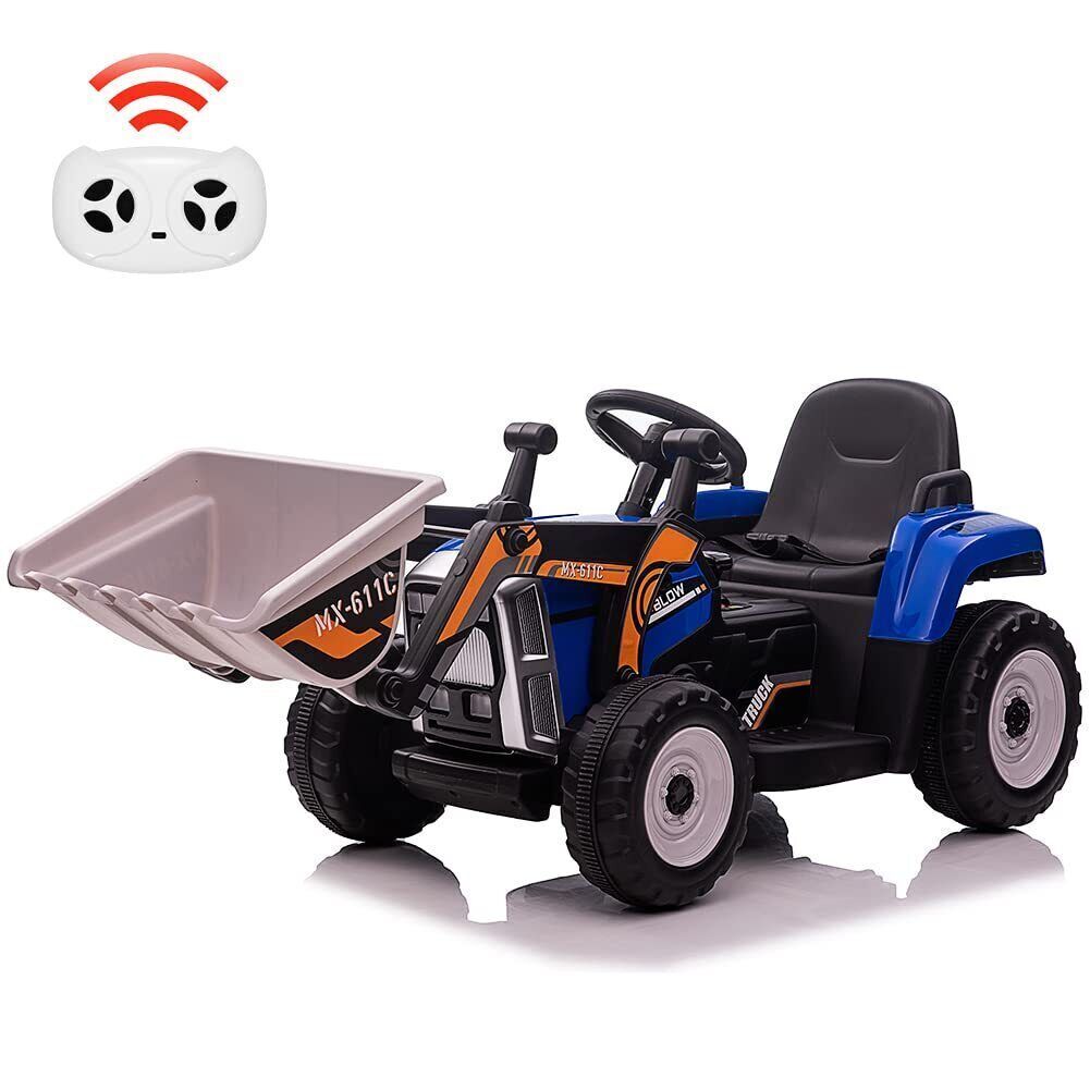 Excavate Fun with Our 12V Electric Ride-On Digger Truck for Kids - 3 Speeds, 7-LED Lights