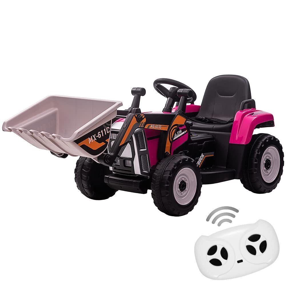 Excavate Fun with Our 12V Electric Ride-On Digger Truck for Kids - 3 Speeds, 7-LED Lights