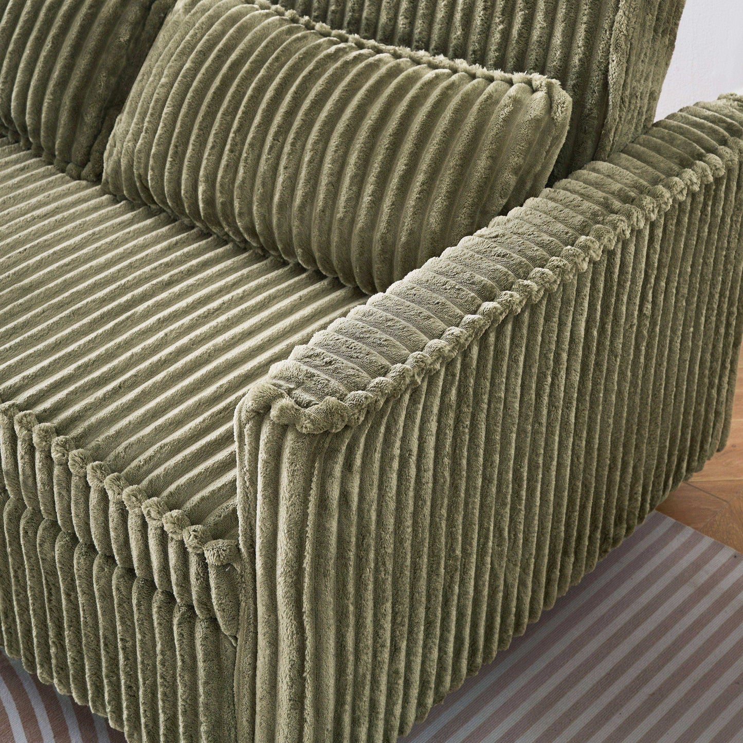 Pull Out Sofa With Movable Tabletop And USB Ports