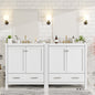 60" White Bathroom Vanity Set