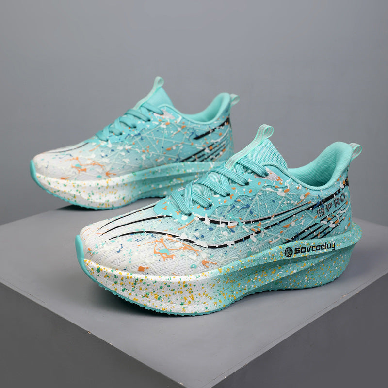 Marathon Running Carbon-Plate Noctilucent Fashion Sneakers