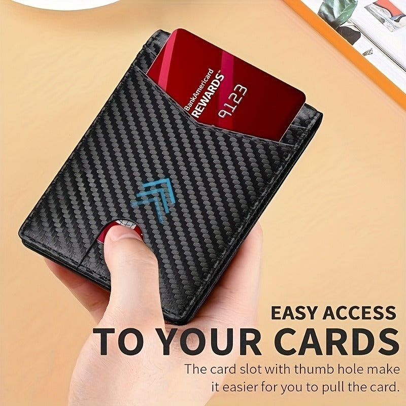 Mens Multi-Card Carbon Fiber Wallet