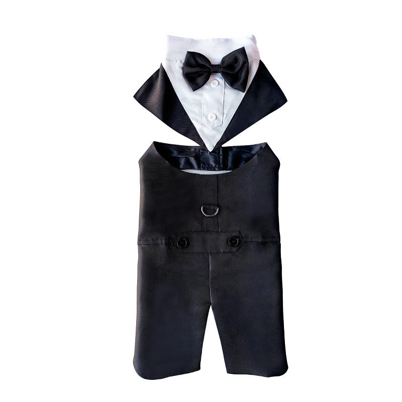 Dog Tuxedo Pet Wedding Groomsmen Outfit