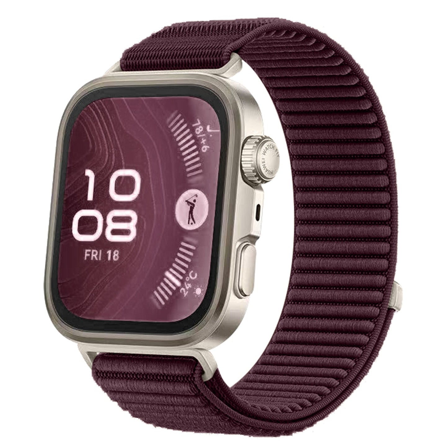 Wilderness Mountain Pattern Nylon Loop Strap