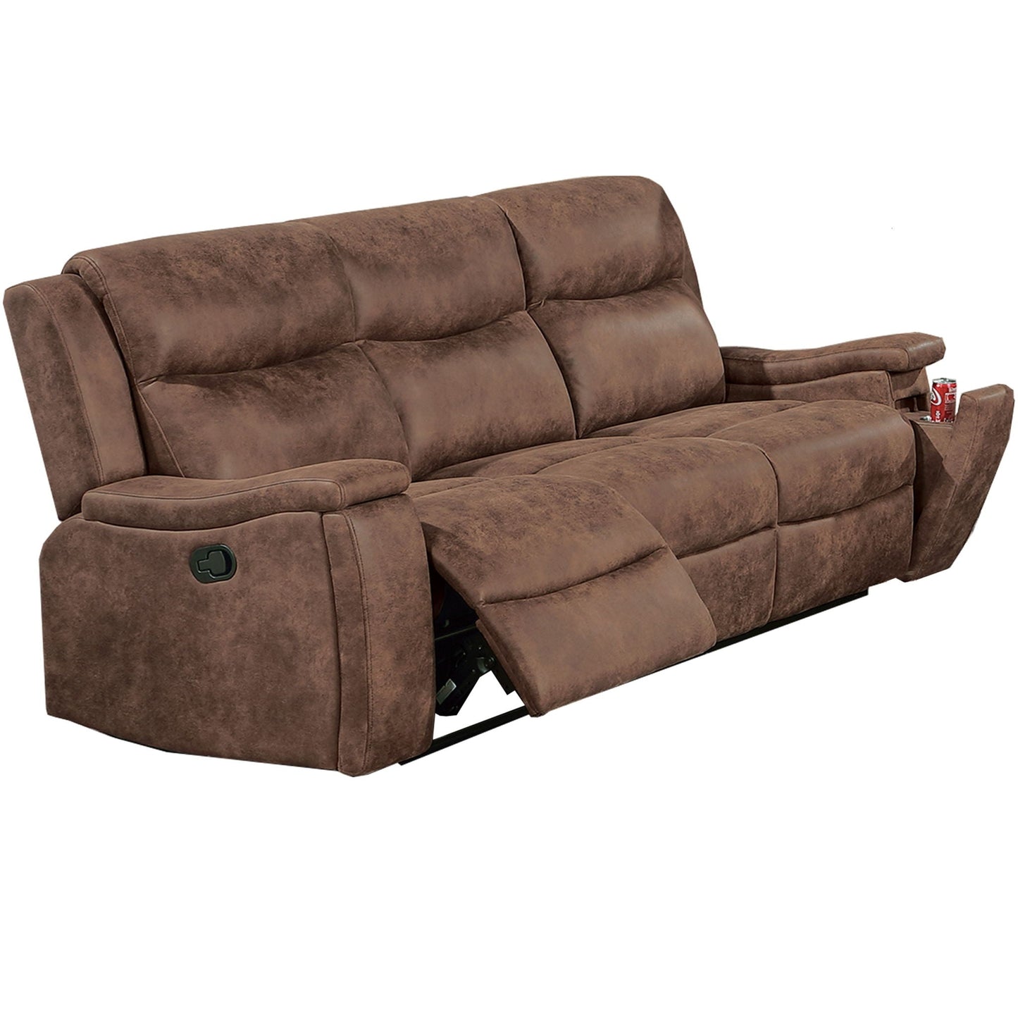 Modern Manual Motion Living Room Set & Hidden Cup Holders