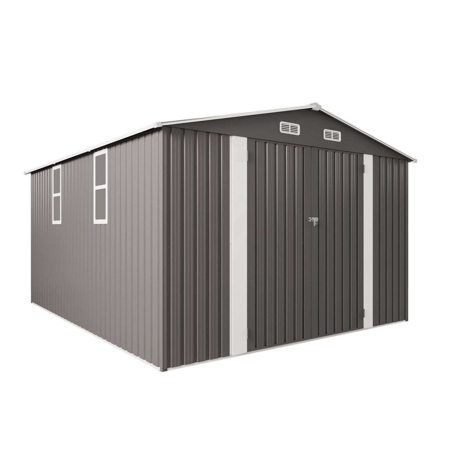 Outdoor Storage Shed With Lockable Doors