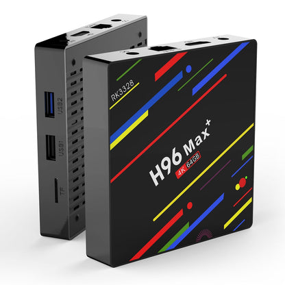H96 Max+ Android 8.1 TV Box RK3328 Quad Core 4GB / 32GB UHD 4K VP9 H.265 WiFi_x000B__x000B_USB3.0 Smart Streaming Media Player US Plug