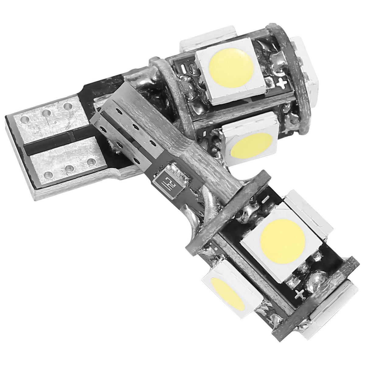 20Pcs T10 SMD5050 LED Light Bulbs 6000K Wedge Light Lamps Dome Map License Plate Car Interior Festoon Lights Kits