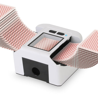2 Deck Rechargeable Automatic Card Shuffler Professional Card Shuffler for for Texas Hold\'em Poker UNO with Auto Manual Mode Handheld Desktop