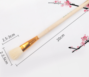 Painting Pen Soft Wool Brush for Watercolor & Oil Tracing on Ceramic Surfaces