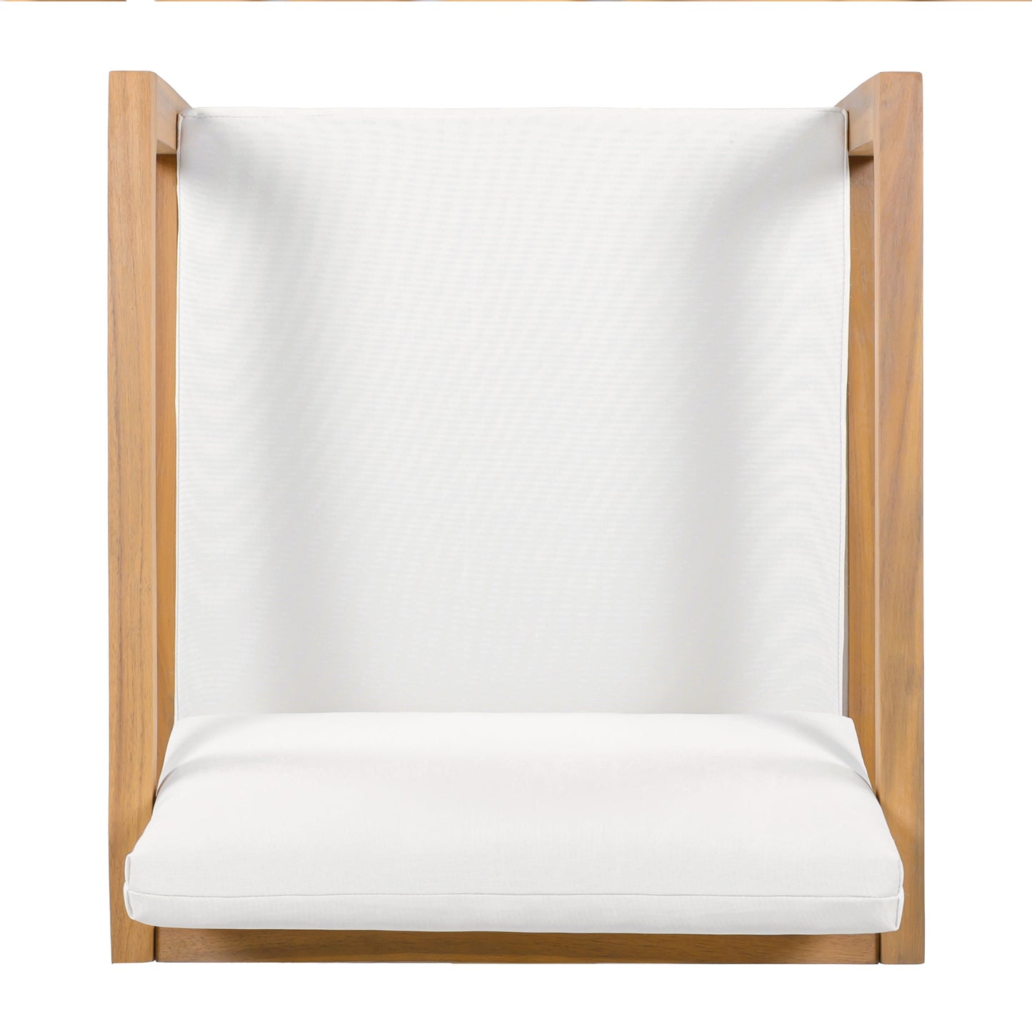 Outdoor Dining Chairs (Set of 2) with Acacia Wood Frame