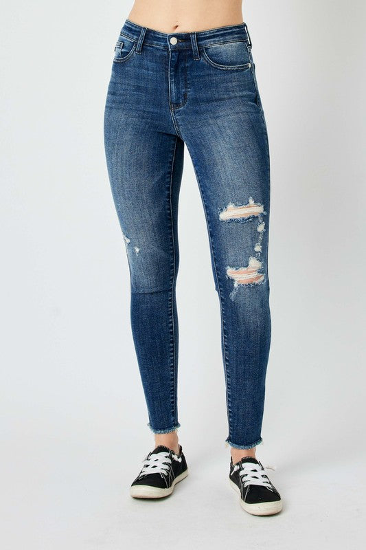 Accessories Trendsi Judy Blue High Waist Jeans Women's Distressed Skinny Jeans USA Ship