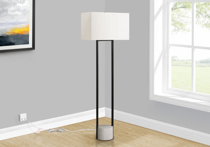 Lighting, Floor Lamp, Contemporary - Black / Beige