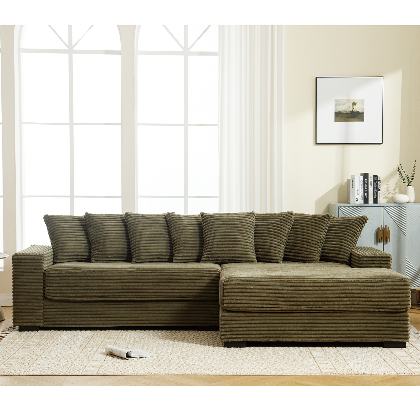 Oversized Two-Piece L-Shaped Sofa