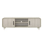 TV Stand With Sliding Doors And Handles, Living Room Furniture - Antique White