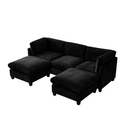 96.5" Sectional Couch for Living Room, Upholstered with Storage