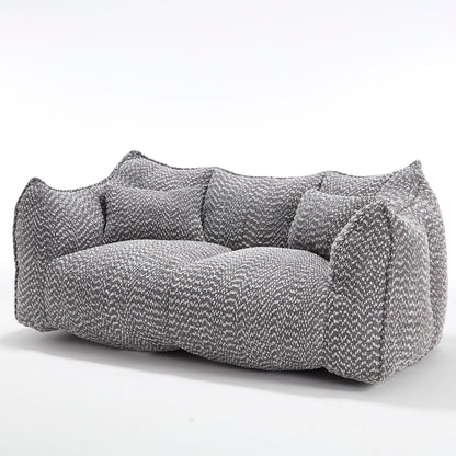 Comfortable Dual Beanbag Chair With High Resilience Foam Core For 2 People
