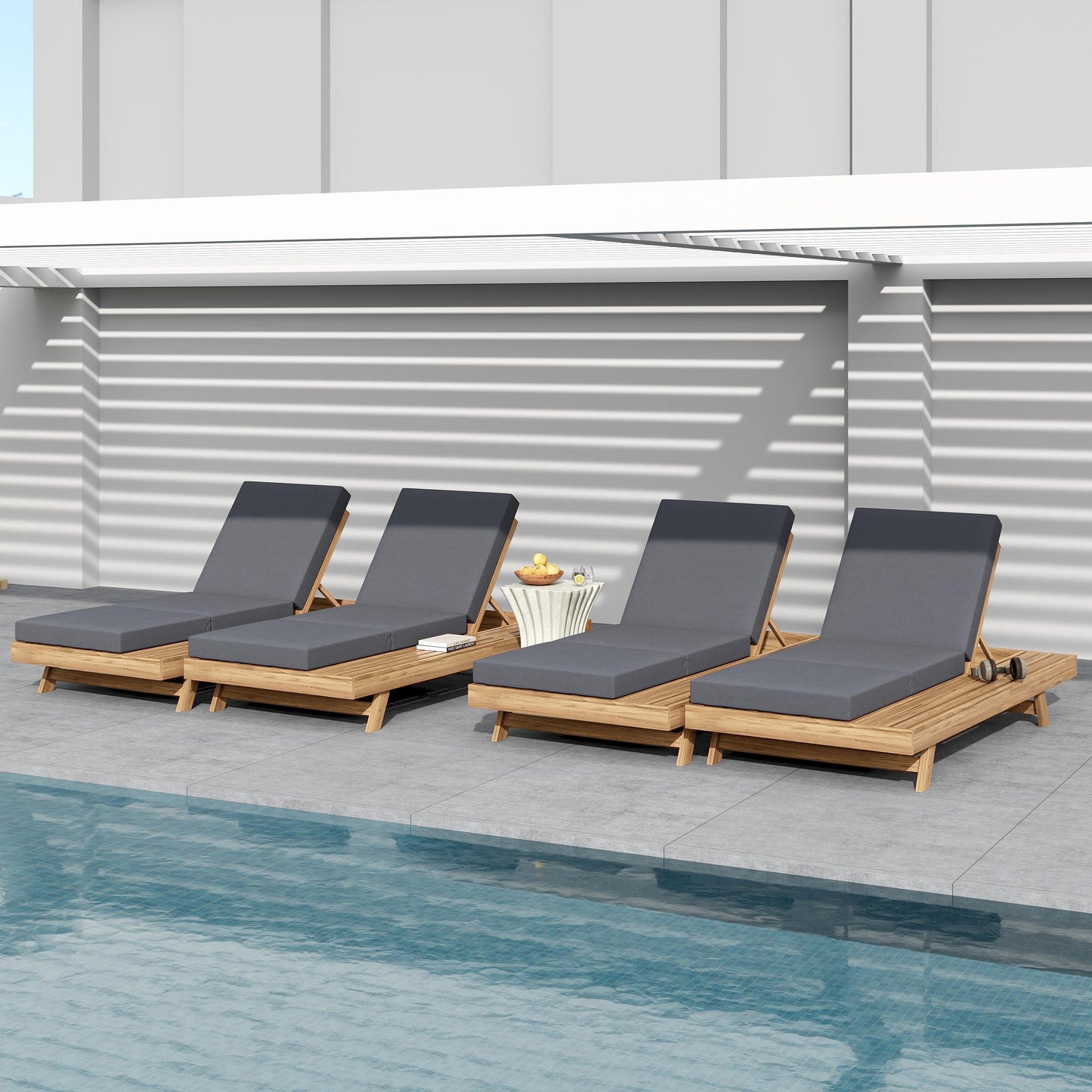Lounge Chaise Set with Space Available on One Side