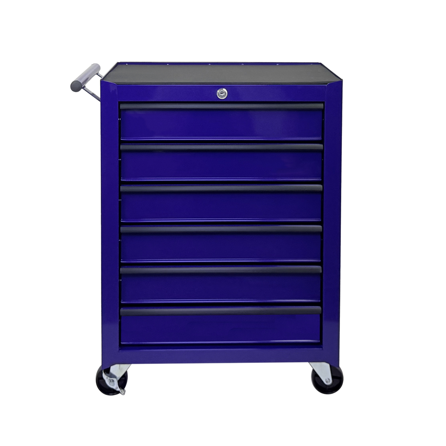 Rolling Metal Tool Chest with 6 Drawers, 20" Cabinet - Purple