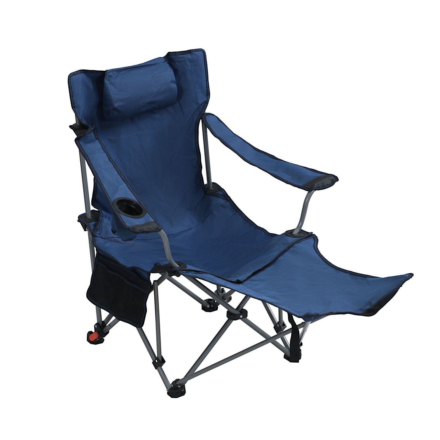 Outdoor Folding Adjustable Reclining Camping Chair with Cup Holder
