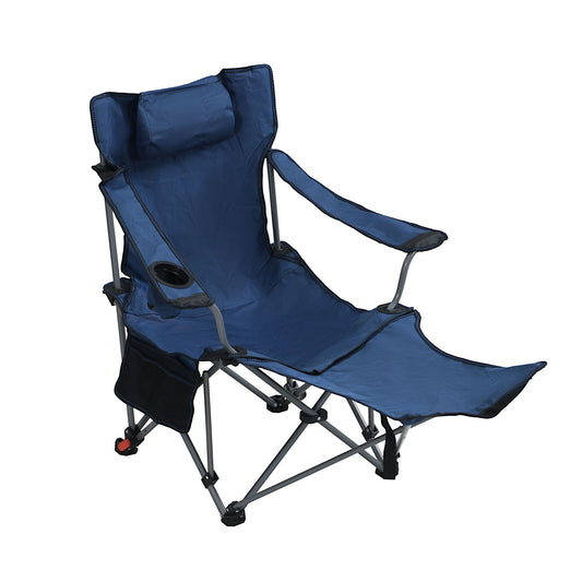 Outdoor Folding Adjustable Reclining Camping Chair with Cup Holder
