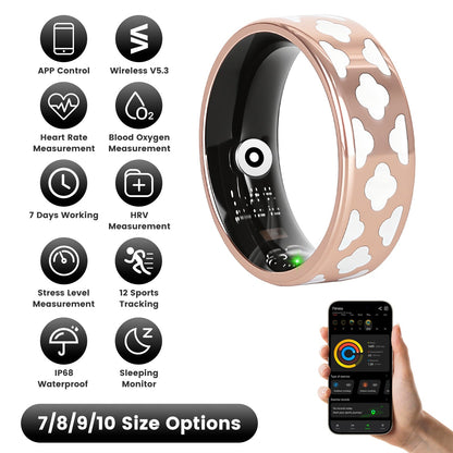 Smart Ring Health Tracker with Sleep & Fitness Monitoring