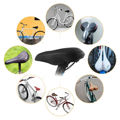 Bike Seat Cover Anti-Slip Comfortable Bicycle Padded Saddle Cover Wear Resistant Soft Gel Cushion For Narrow Bike Seats Mountain Bike Seat