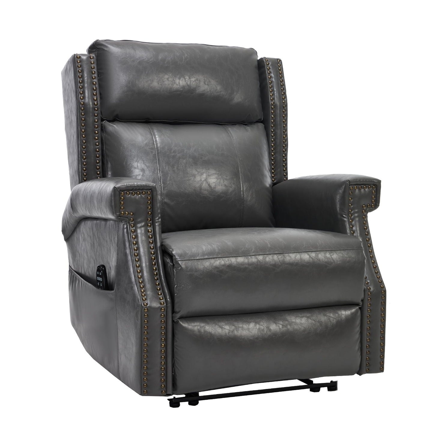 Manual Recliner Chair  With Heavy Duty Motion Mechanism, 8 Vibrating Nodes And 3 Massage Modes For Living Room