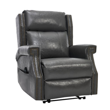 Manual Recliner Chair  With Heavy Duty Motion Mechanism, 8 Vibrating Nodes And 3 Massage Modes For Living Room