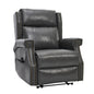 Manual Recliner Chair  With Heavy Duty Motion Mechanism, 8 Vibrating Nodes And 3 Massage Modes For Living Room