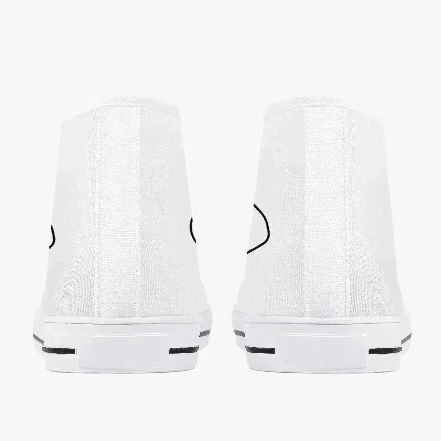 Jacki Easlick Lux Egg Classic High-Top Canvas Sneakers - White/Black