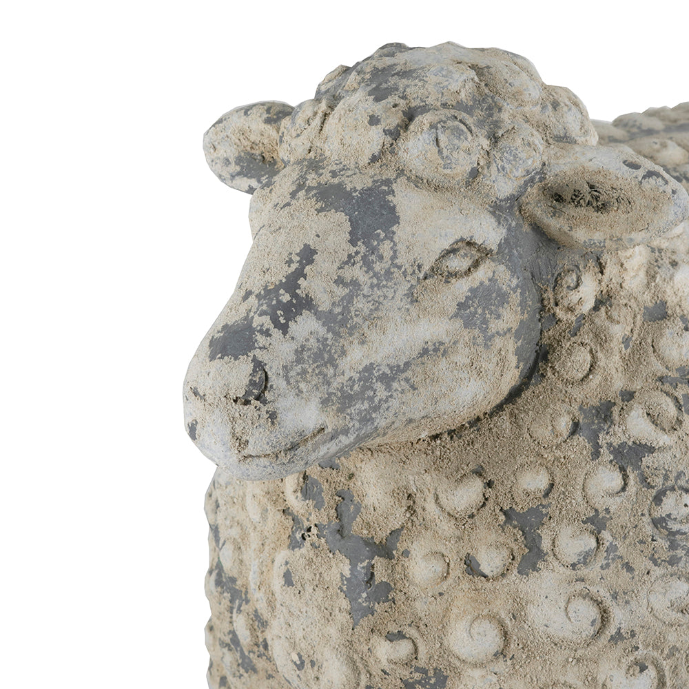 18x9.5x14" Magnesium Sheep Figurine with Weathered Finish