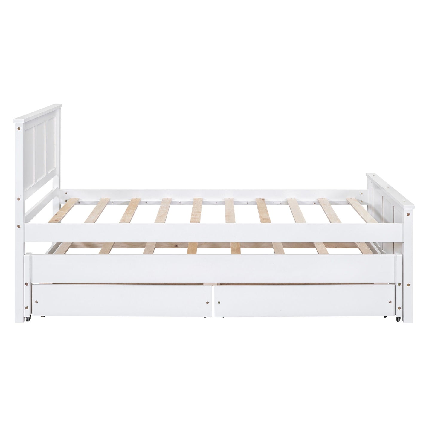 Platform Bed With Trundle And Drawers