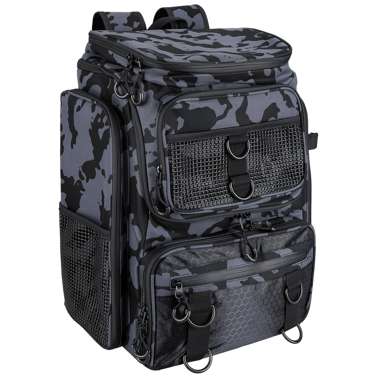 Fishing Backpack 42L with Rod Holders & 16 Pockets